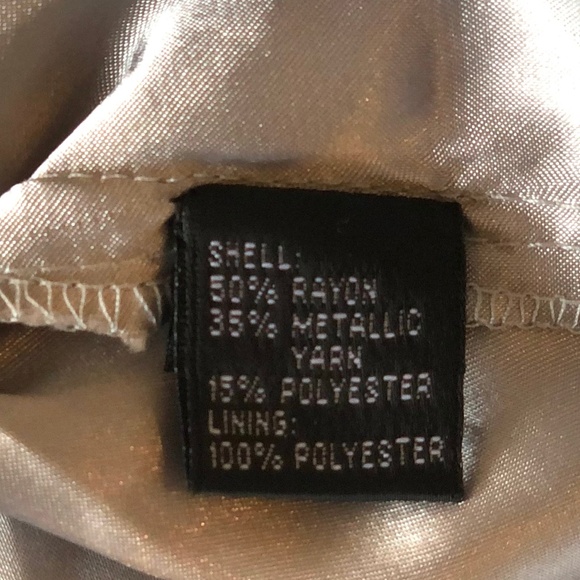 Host Pick! Carmen Marc Valvo Silver Formal Top size 14 - Picture 4 of 4